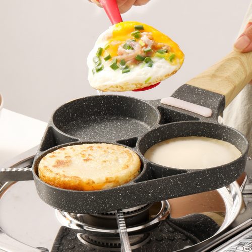 Omelette Pan Small Mini Non-Stick Pan Porous Commercial Maifan Stone