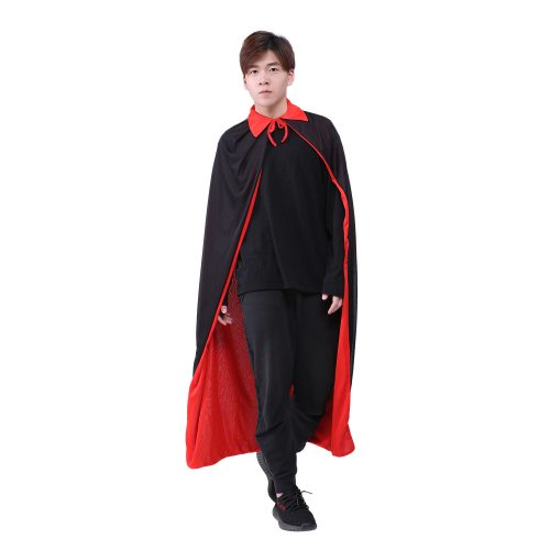 Spot Halloween cloak cosplay double black red vampire