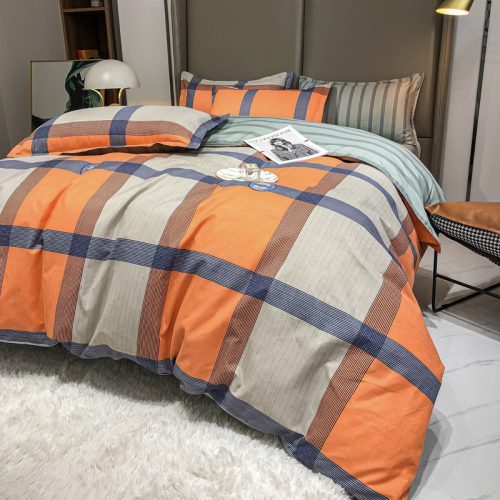 Skin-friendly cotton brushed four-piece set sheet quilt cover gift four-piece set
