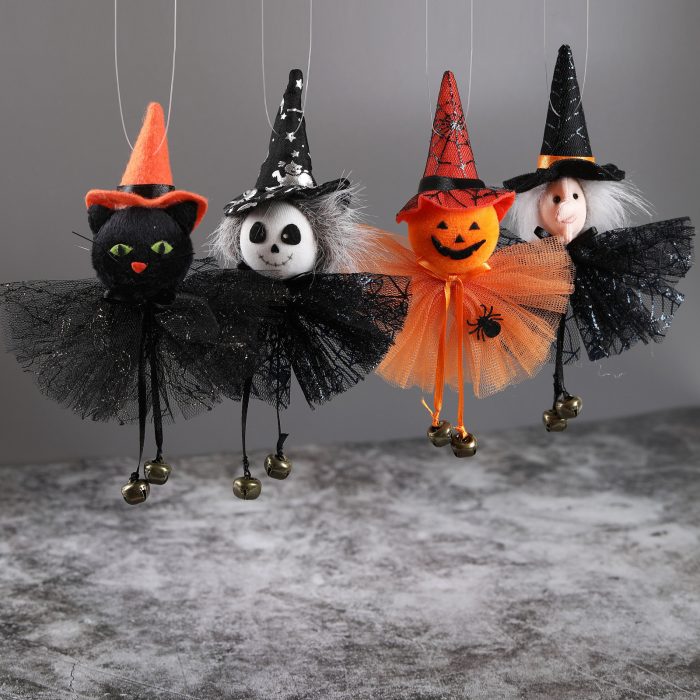 Halloween Decoration Party Bar Decoration Pumpkin Ghost Witch Black Cat Charm